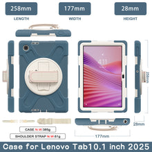 Load image into Gallery viewer, ProElite Cover for Lenovo Tab 10.1 inch 2025 Cover Case, Rugged 3 Layer Armor case Cover for Lenovo Tab 10.1 inch 2025 with Hand Grip & Rotating Kickstand with Shoulder Strap, Cornflower Blue