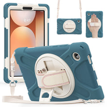 Load image into Gallery viewer, ProElite Cover for Samsung Galaxy Tab A11 8.7 inch 2025 Cover, Rugged 3 Layer Armor case cover for Galaxy Tab A11 8.7 inch 2025 with Hand Grip & Rotating KickStand with Shoulder Strap, Cornflower Blue