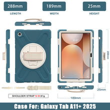 Load image into Gallery viewer, ProElite Cover for Galaxy Tab A11 Plus 11 inch 2025 Cover, Rugged 3 Layer Armor case cover for Galaxy Tab A11 Plus 11 inch 2025 with Hand Grip & Rotating KickStand with Shoulder Strap, Cornflower Blue
