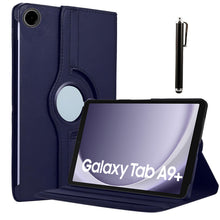 Load image into Gallery viewer, ProElite Cover for Galaxy Tab A9 Plus 11 inch Case Cover, 360 Rotatable Smart Flip Case Cover for Galaxy Tab A9 Plus 11 inch Tablet with Stylus Pen, Dark Blue