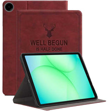 Load image into Gallery viewer, ProElite Cover for Samsung Galaxy Tab A11 8.7 inch /A9 8.7", Deer Flip case Cover for Samsung Galaxy Tab A9/A11 8.7 inch, Wine Red