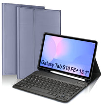 Load image into Gallery viewer, ProElite Keyboard case for Samsung Galaxy Tab S10 FE Plus 13.1 inch with Magnetic Detachable Wireless Bluetooth Keyboard for Samsung Galaxy Tab S10 FE Plus 13.1 inch, Lavender