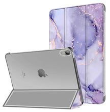 Load image into Gallery viewer, ProElite Case for iPad Air 11 Inch M4/M3/M2 2026/2025/2024, Air 5th Gen 2022/iPad Air 4th Gen 2020 10.9", Slim Hard PC Translucent Back Shell Smart Cover Fit iPad Air 11 & Air 10.9 Case, Marble Purple