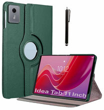 Load image into Gallery viewer, ProElite Cover for Lenovo idea Tab 11 inch 2025, 360 Rotatable Smart Flip Case Cover for Lenovo idea Tab 11 inch 2025 Tablet with Stylus Pen, Dark Green