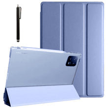Load image into Gallery viewer, ProElite Smart Flip Case Cover for Xiaomi Mi Pad 6 11 inch, Translucent Back with Stylus Pen, Lavender