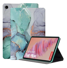 Load image into Gallery viewer, ProElite Book Cover Case for Lenovo Tab Plus 11.5 inch Cover, Smart flip case Book Cover for Lenovo Tab Plus 11.5 inch Tablet, Marble Green
