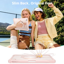 Load image into Gallery viewer, ProElite Shockproof Case for Apple iPad 10th/11th Gen A16 11 inch | 360° Multi-Angle Aluminum Stand (Portrait & Landscape) with Pencil Holder & Shoulder Strap, Light Pink