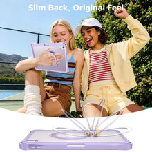 Load image into Gallery viewer, ProElite Shockproof Case for Apple iPad 10th/11th Gen A16 11 inch | 360° Multi-Angle Aluminum Stand (Portrait & Landscape) with Pencil Holder & Shoulder Strap, Purple