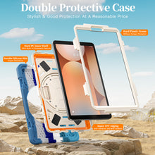 Load image into Gallery viewer, ProElite Cover for Samsung Galaxy Tab A11 8.7 inch 2025 Cover, Rugged 3 Layer Armor case Cover for Galaxy Tab A11 8.7 inch 2025 with Hand Grip & Rotating Kickstand with Shoulder Strap, Rainbow Blue