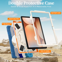 Load image into Gallery viewer, ProElite Cover for Galaxy Tab A11 Plus 11 inch 2025 Cover, Rugged 3 Layer Armor case Cover for Galaxy Tab A11 Plus 11 inch 2025 with Hand Grip & Rotating Kickstand with Shoulder Strap, Rainbow Blue