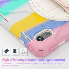 Load image into Gallery viewer, ProElite Cover for Lenovo Tab M11 11 inch Cover Case, Rugged 3 Layer Armor case Cover for Lenovo Tab M11 11 inch with Hand Grip & Rotating Kickstand with Shoulder Strap, Rainbow Pink