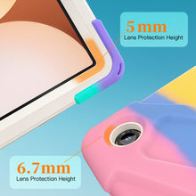 Load image into Gallery viewer, ProElite Cover for Galaxy Tab A11 Plus 11 inch 2025 Cover, Rugged 3 Layer Armor case Cover for Galaxy Tab A11 Plus 11 inch 2025 with Hand Grip & Rotating Kickstand with Shoulder Strap, Rainbow Pink