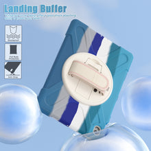 Load image into Gallery viewer, ProElite Cover for Samsung Galaxy Tab S10 FE Plus 13.1 inch, Rugged 3 Layer Armor case for Samsung Galaxy Tab S10 FE Plus 13.1 inch with Rotating Kickstand, Rainbow Blue