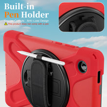 Load image into Gallery viewer, ProElite Cover for Samsung Galaxy Tab A11 8.7 inch 2025 Cover, Rugged 3 Layer Armor case Cover for Galaxy Tab A11 8.7 inch 2025 with Hand Grip & Rotating Kickstand with Shoulder Strap, Red