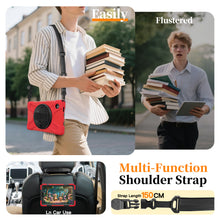 Load image into Gallery viewer, ProElite Cover for Samsung Galaxy Tab A11 8.7 inch 2025 Cover, Rugged 3 Layer Armor case Cover for Galaxy Tab A11 8.7 inch 2025 with Hand Grip & Rotating Kickstand with Shoulder Strap, Red