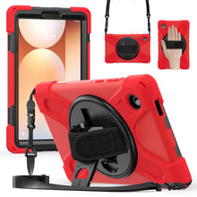 Load image into Gallery viewer, ProElite Cover for Samsung Galaxy Tab A11 8.7 inch 2025 Cover, Rugged 3 Layer Armor case Cover for Galaxy Tab A11 8.7 inch 2025 with Hand Grip & Rotating Kickstand with Shoulder Strap, Red