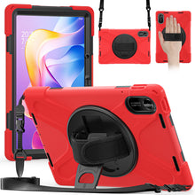 Load image into Gallery viewer, ProElite for Xiaomi Redmi Pad 2 11 inch Case, Rugged 3 Layer Armor case Cover for Xiaomi Redmi Pad 2 11 inch Case with Hand Grip and Rotating Kickstand with Shoulder Strap, Red