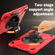 Load image into Gallery viewer, ProElite Cover for Samsung Galaxy Tab S12 Plus 12.6 inch 2026 Case, Rugged 3 Layer Armor case Cover for Galaxy Tab S12 Plus 12.6 inch with Hand Grip & Rotating Kickstand with Shoulder Strap, Red