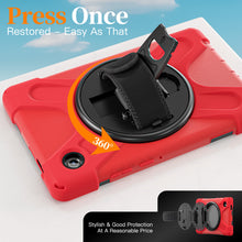 Load image into Gallery viewer, ProElite Cover for Samsung Galaxy Tab A11 8.7 inch 2025 Cover, Rugged 3 Layer Armor case Cover for Galaxy Tab A11 8.7 inch 2025 with Hand Grip & Rotating Kickstand with Shoulder Strap, Red