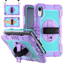 Load image into Gallery viewer, ProElite for Xiaomi Redmi Pad 2 11 inch Case, Rugged 3 Layer Armor case Cover for Xiaomi Redmi Pad 2 11 inch Case with Hand Grip and Rotating Kickstand with Shoulder Strap, Purple Blue