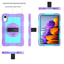 Load image into Gallery viewer, ProElite for Xiaomi Redmi Pad 2 11 inch Case, Rugged 3 Layer Armor case Cover for Xiaomi Redmi Pad 2 11 inch Case with Hand Grip and Rotating Kickstand with Shoulder Strap, Purple Blue