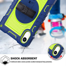 Load image into Gallery viewer, ProElite for Xiaomi Redmi Pad 2 11 inch Case, Rugged 3 Layer Armor case Cover for Xiaomi Redmi Pad 2 11 inch Case with Hand Grip and Rotating Kickstand with Shoulder Strap, Navy Green