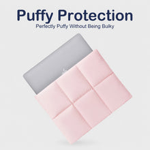 Load image into Gallery viewer, ProElite Puffy Tablet Sleeve Case Upto 13.3 inch for Galaxy Tab S10 Fe+/S9 FE+/S7+/S8 Plus/S9 Plus/S7 FE 12.4", iPad Pro 12.9", MacBook Air/Pro Retina, Microsoft Surface Pro 4/5/6/7/8/9, Light Pink