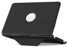 Load image into Gallery viewer, ProElite Case for MacBook Neo 13 inch 2026, Fabric Material Hard Shell with Slim TPU Bumper and Fold Kickstand, Black