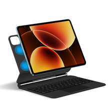 Load image into Gallery viewer, ProElite Magnetic Bluetooth TouchPad Keyboard case for Xiaomi Mi Pad 8/8 Pro/Mi Pad 7/7 Pro 11.2 inch Tablet, Floating Cantilever Design with Built-in Colourful Backlit TouchPad Keyboard, Black