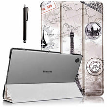 Load image into Gallery viewer, ProElite Cover for Samsung Galaxy Tab A11 Plus 11 inch Case Cover, Smart Flip Case Cover for Samsung Galaxy Tab A11+ 11 inch Translucent Back with Stylus Pen, Eiffel