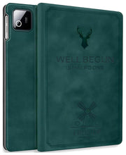 Load image into Gallery viewer, ProElite Cover for Xiaomi Mi Pad 8/8 Pro 11.2 inch Cover Case, Deer Flip Case for Xiaomi Mi Pad 8/8 Pro 11.2 inch, Support Auto Sleep Wake, Dark Green