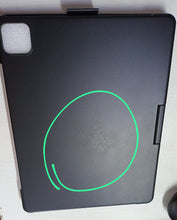 Load image into Gallery viewer, {Refurbished} ProElite Rotatable Bluetooth TouchPad Keyboard case Cover for Apple iPad Air 11 inch M3/M2 2025/2024, Pro 11 inch 4th/3rd Gen 2022/2021 & Air 5th/4th Gen 10.9 inch, Built-in 7-Colors Backlit, Black