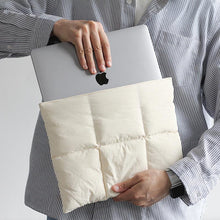 Load image into Gallery viewer, ProElite Puffy Tablet sleeve Case upto 13.3 inch for Samsung Galaxy Tab S10 Fe+/S9 FE+/S7+/S8 Plus/S9 Plus/S7 FE 12.4", iPad Pro 12.9", MacBook Air/Pro Retina, Microsoft Surface Pro 4/5/6/7/8/9, Beige