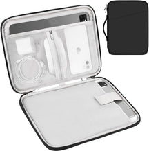 Load image into Gallery viewer, ProElite Polyster Tablet Sleeve Case Upto 11.5 inch for iPad 10.2/10.9/Pro 11/Lenovo/Galaxy Tab A9 Plus/S7/S8/S9/Realme Pad/Redmi Pad/Honor Pad X9/Mi Pad 7/Moto Tab G62/Oneplus Pad Tablet, Black