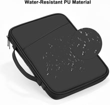 Load image into Gallery viewer, ProElite Polyster Tablet Sleeve Case Upto 11.5 inch for iPad 10.2/10.9/Pro 11/Lenovo/Galaxy Tab A9 Plus/S7/S8/S9/Realme Pad/Redmi Pad/Honor Pad X9/Mi Pad 7/Moto Tab G62/Oneplus Pad Tablet, Black