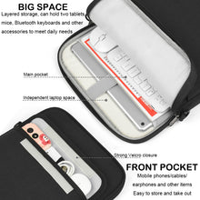 Load image into Gallery viewer, ProElite Tablet Sleeve Bag Upto 9-11 inch for iPad 10.2/10.9/Pro 11/Lenovo/Galaxy Tab A9 Plus/S8/S9/Realme Pad/Honor Pad/Oppo/Mi pad 7/Redmi Pad,Oneplus Pad, Handle with Shoulder Strap, Black