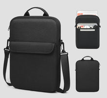 Load image into Gallery viewer, ProElite Tablet Sleeve Bag Upto 13 inch for iPad Air 13/Pro 13/Pro 12.9 Galaxy Tab S7/S8/S9 Plus/S7/S9 FE Plus 12.4", Lenovo Tab P12, idea tab pro, Yoga Tab Plus, Handle with Shoulder Strap, Black