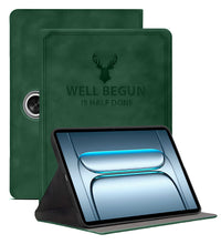Load image into Gallery viewer, ProElite Case Cover for OnePlus Pad Lite 11 inch Case, Deer Flip case Cover for OnePlus Pad Lite 11 inch Case, Dark Green