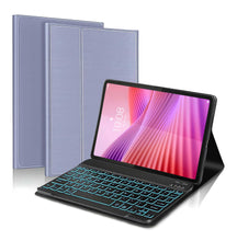 Load image into Gallery viewer, ProElite Keyboard case for Lenovo Tab 10.1 inch 2025, Magnetic Detachable Wireless Bluetooth Keyboard for Lenovo Tab 10.1 inch 2025 Built-in 7-Colors Backlit, Lavender