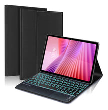 Load image into Gallery viewer, ProElite TouchPad Keyboard case for Lenovo Tab 10.1 inch 2025, Magnetic Detachable Wireless Bluetooth TouchPad Keyboard Lenovo Tab 10.1 inch 2025 Built-in 7-Colors Backlit, Black