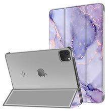 Load image into Gallery viewer, ProElite Case for iPad Air 11" M3/M2 2025/2024, Air 5th Gen 2022/iPad Air 4th Gen 2020 10.9 Inch, Slim Hard PC Translucent Back Shell Smart Cover Fit iPad Air 11 M3/M2 & Air 10.9 Case, Marble Purple