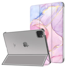 Load image into Gallery viewer, ProElite Case for iPad Air 11" M3/M2 2025/2024, Air 5th Gen 2022/iPad Air 4th Gen 2020 10.9 Inch, Slim Hard PC Translucent Back Shell Smart Cover Fit iPad Air 11 M3/M2 & Air 10.9 Case, Marble Pink