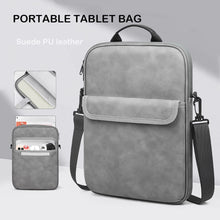 Load image into Gallery viewer, ProElite Tablet Sleeve Bag Upto 13 inch for iPad Air 13/Pro 13/Pro 12.9 Galaxy Tab S7/S8/S9 Plus/S7/S9 FE Plus 12.4", Lenovo Tab P12, idea tab pro, Yoga Tab Plus, Handle with Shoulder Strap, Dark Grey