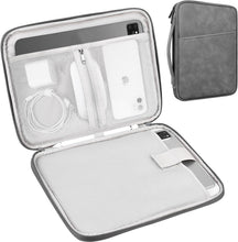 Load image into Gallery viewer, ProElite Polyster Tablet Sleeve Case Upto 13.3 inch for Samsung Galaxy Tab S9 FE+/S7/S8 Plus/S9 Plus/S7 FE 12.4", iPad Pro 12.9", MacBook Air/Pro Retina, Microsoft Surface Pro 4/5/6/7/8/9, Dark Grey