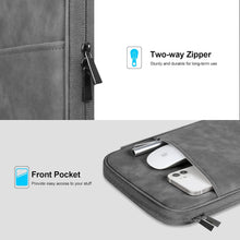 Load image into Gallery viewer, ProElite Polyster Tablet Sleeve Case Upto 13.3 inch for Samsung Galaxy Tab S9 FE+/S7/S8 Plus/S9 Plus/S7 FE 12.4", iPad Pro 12.9", MacBook Air/Pro Retina, Microsoft Surface Pro 4/5/6/7/8/9, Dark Grey