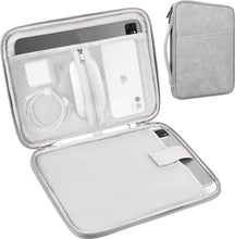 Load image into Gallery viewer, ProElite Polyster Tablet Sleeve Case Upto 13.3 inch for Samsung Galaxy Tab S9 FE+/S7/S8 Plus/S9 Plus/S7 FE 12.4", iPad Pro 12.9", MacBook Air/Pro Retina, Microsoft Surface Pro 4/5/6/7/8/9, Light Grey