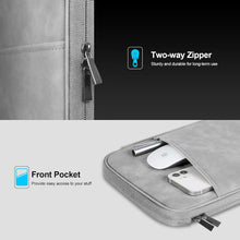 Load image into Gallery viewer, ProElite Polyster Tablet Sleeve Case Upto 13.3 inch for Samsung Galaxy Tab S9 FE+/S7/S8 Plus/S9 Plus/S7 FE 12.4", iPad Pro 12.9", MacBook Air/Pro Retina, Microsoft Surface Pro 4/5/6/7/8/9, Light Grey