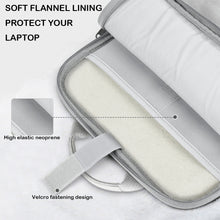 Load image into Gallery viewer, ProElite Tablet sleeve Bag Upto 13 inch for iPad Air 13/Pro 13/Pro 12.9 Galaxy Tab S7/S8/S9 Plus/S7/S9 FE Plus 12.4", Lenovo Tab P12, idea tab pro, Yoga Tab Plus, Handle with Shoulder Strap, Light Grey
