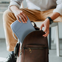 Load image into Gallery viewer, ProElite Polyster Tablet Sleeve Case Upto 11.5 inch for iPad 10.2/10.9/Pro 11/Lenovo/Galaxy Tab A9 Plus/S7/S8/S9/Realme Pad/Redmi Pad/Honor Pad X9/Mi Pad 7/Moto Tab G62/Oneplus Pad Tablet, Mist Blue