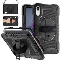 Load image into Gallery viewer, ProElite for Xiaomi Redmi Pad 2 11 inch Case, Rugged 3 Layer Armor case Cover for Xiaomi Redmi Pad 2 11 inch Case with Hand Grip and Rotating Kickstand with Shoulder Strap, Black